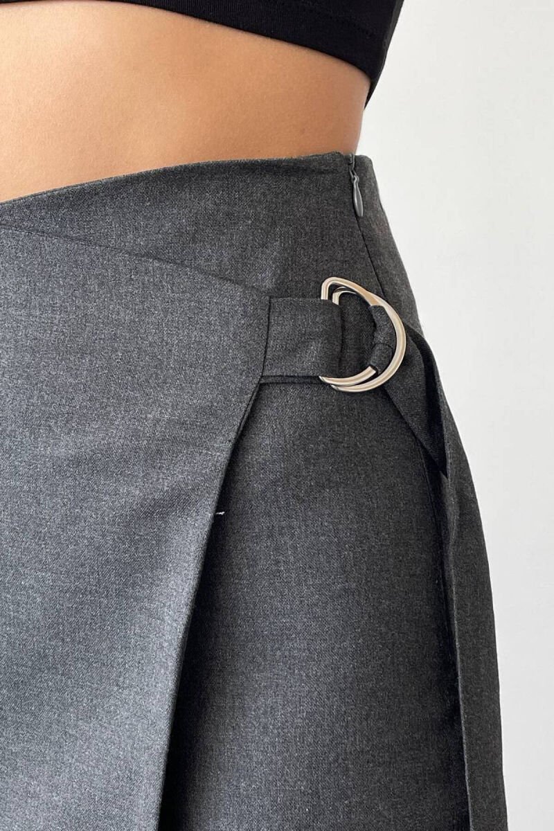 ONE COLOR WOMAN SKIRT DARK GREY/GEE - 2
