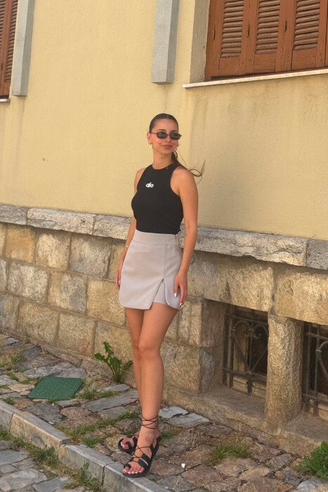 ONE COLOR WOMAN SKORT GREY/GRI - 2