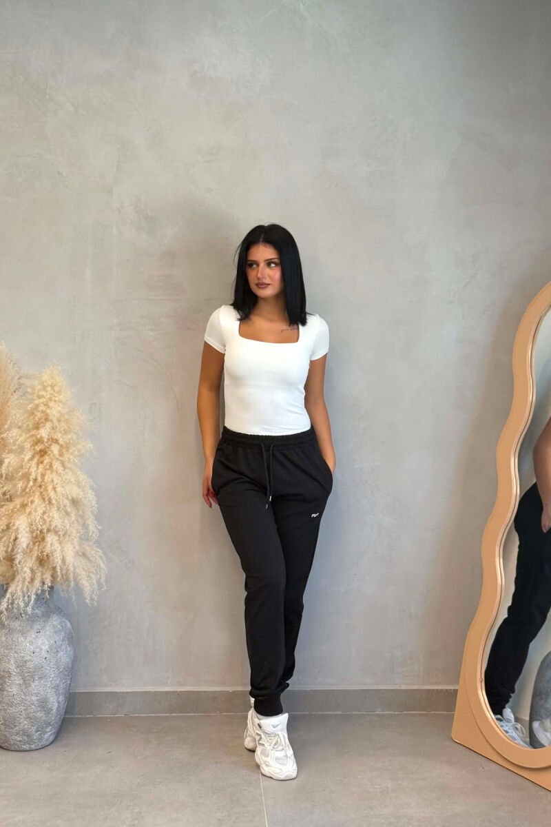 ONE COLOR WOMAN SWEATPANTS BLACK/ E ZEZE - 2