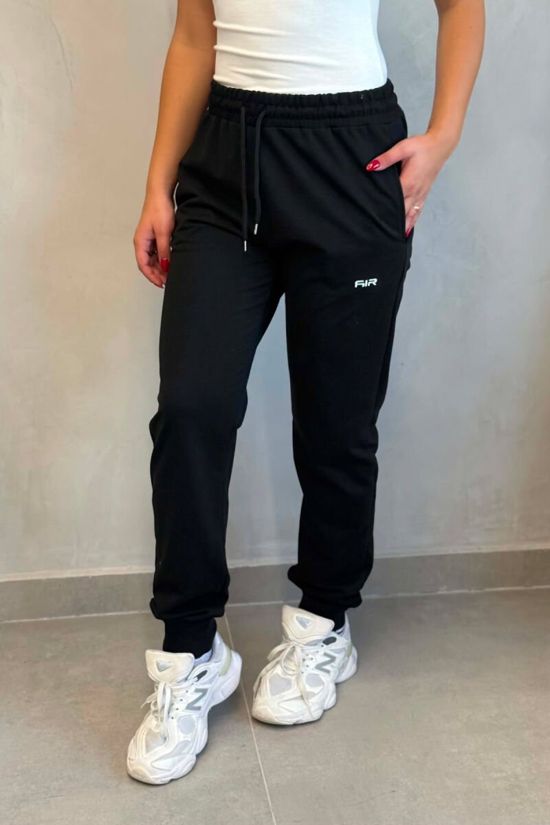 ONE COLOR WOMAN SWEATPANTS BLACK/ E ZEZE - 4