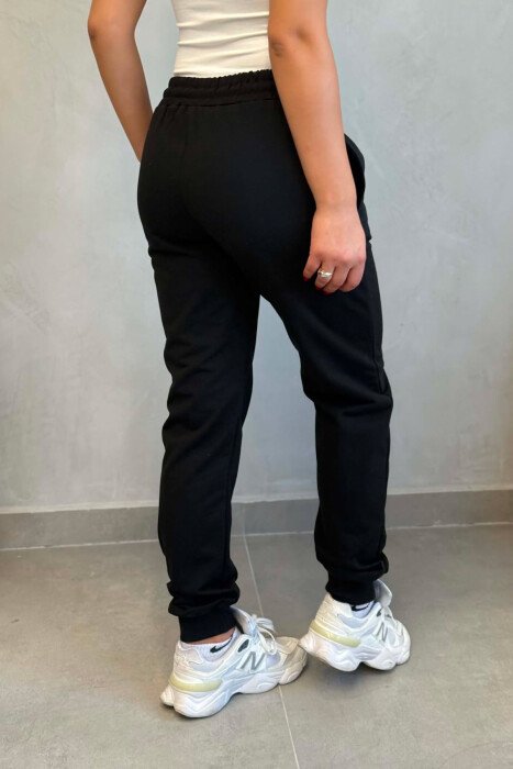 ONE COLOR WOMAN SWEATPANTS BLACK/ E ZEZE - 5
