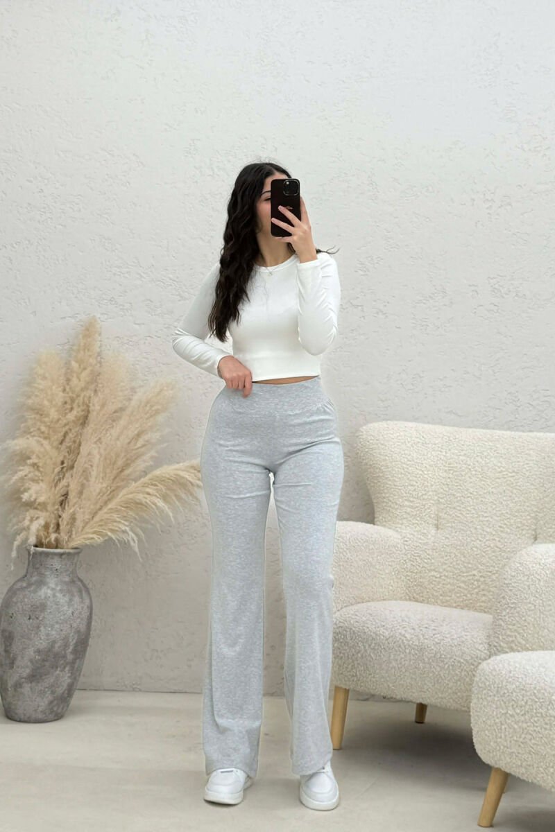 ONE COLOR WOMAN SWEATPANTS LIGHT GREY/GZ - 1