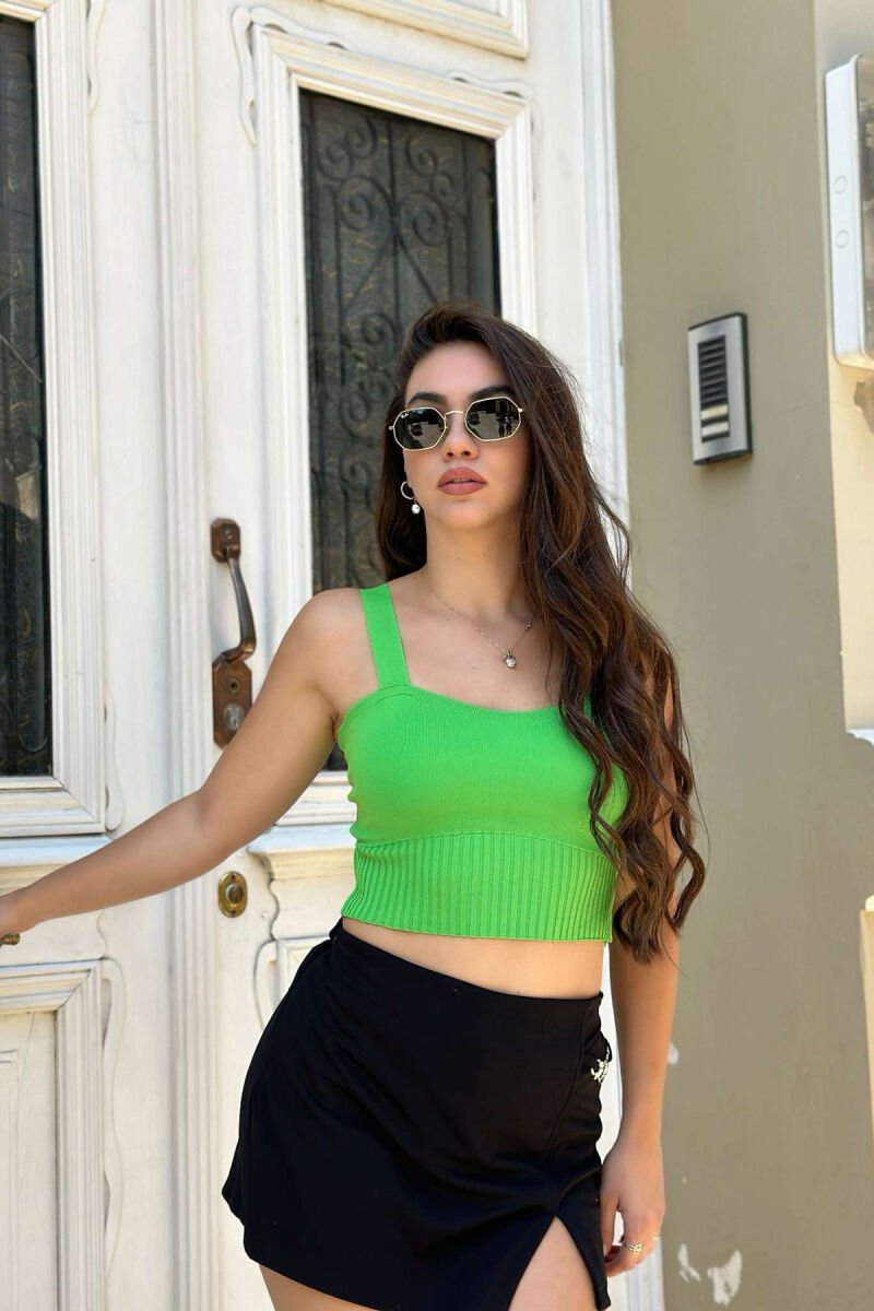 ONE COLOR WOMAN TANK SIMPLE GREEN/JESHILE - 2