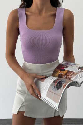 ONE COLOR WOMAN TOP PURPLE/LEJLA - KLAUDIO FASHION