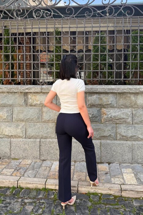 ONE COLOR WOMAN TROUSERS DARK BLUE+BLUE/BLU ERRET+BLU - 3