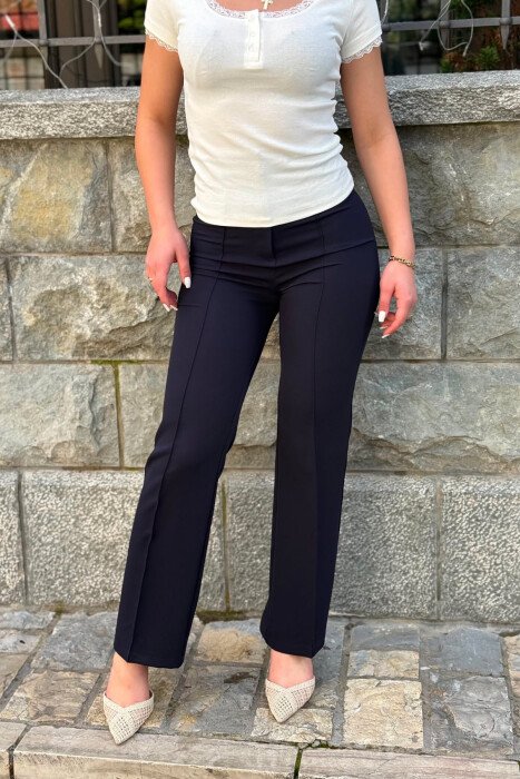 ONE COLOR WOMAN TROUSERS DARK BLUE+BLUE/BLU ERRET+BLU - 4