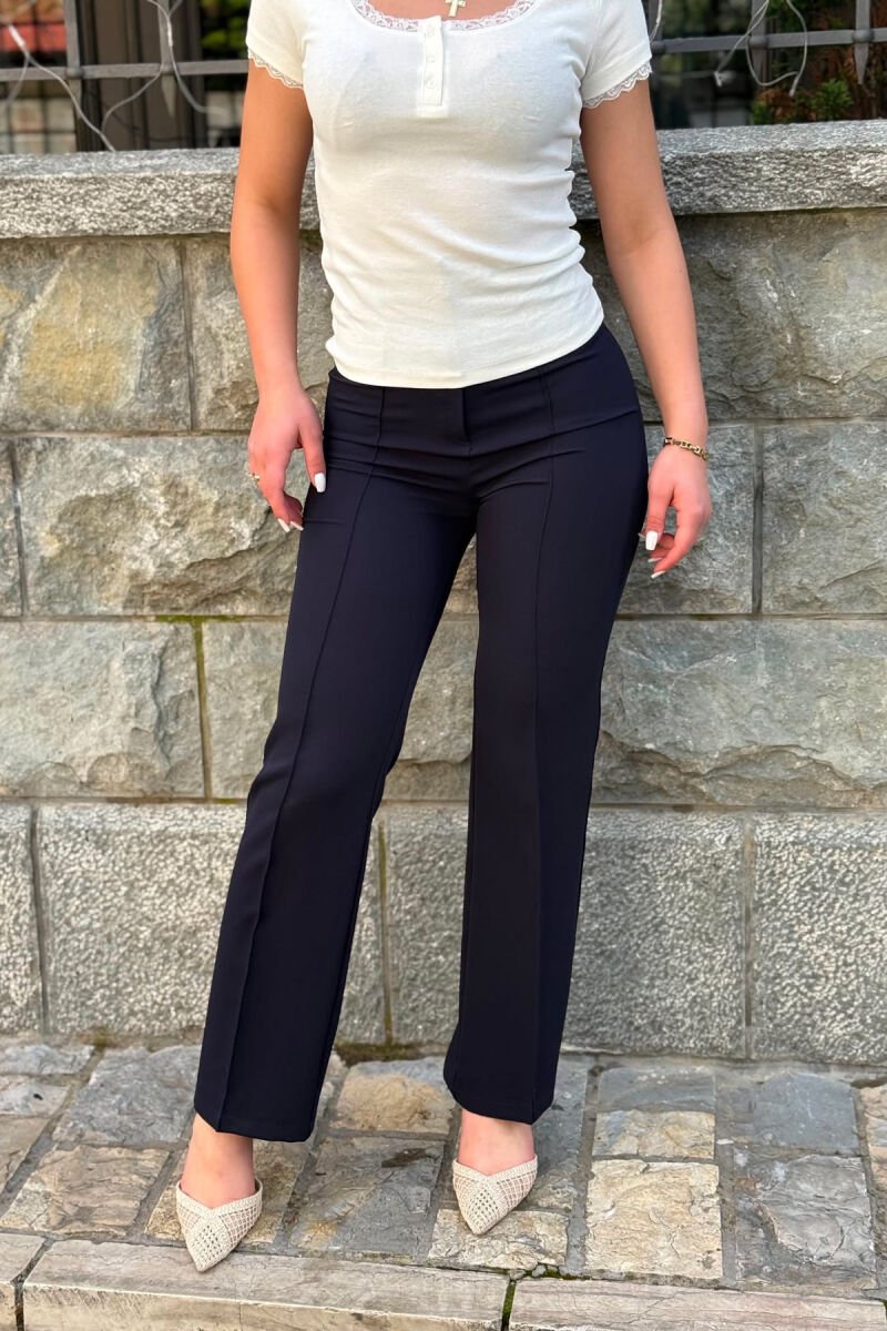 ONE COLOR WOMAN TROUSERS DARK BLUE+BLUE/BLU ERRET+BLU - 4