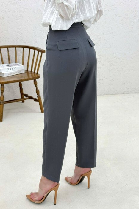 ONE COLOR WOMAN TROUSERS GREY/GRI - 2