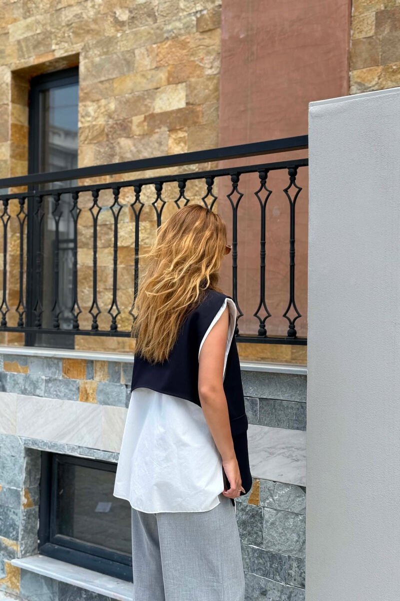 ONE COLOR WOMAN VEST BLUE/BLU - 4