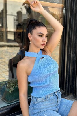 ONE COLOR WOMEN TANK TOPS LIGHTBLUE/BZ - 2
