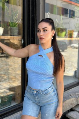 ONE COLOR WOMEN TANK TOPS LIGHTBLUE/BZ - 3