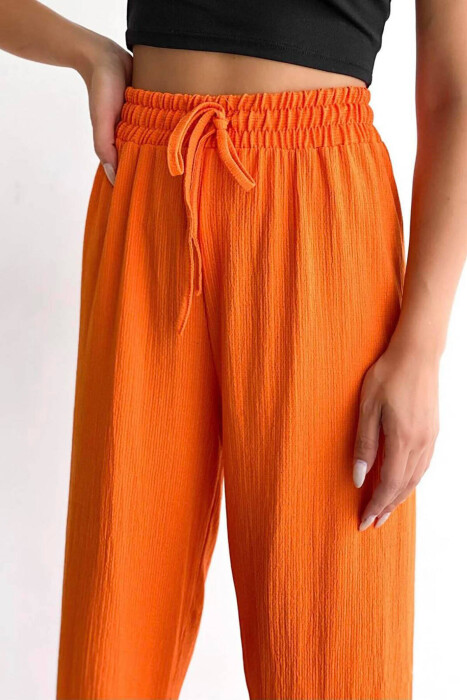 ONE COLORE SIMPLE TROUSERS ORANGE/PORTOKALLI - 2