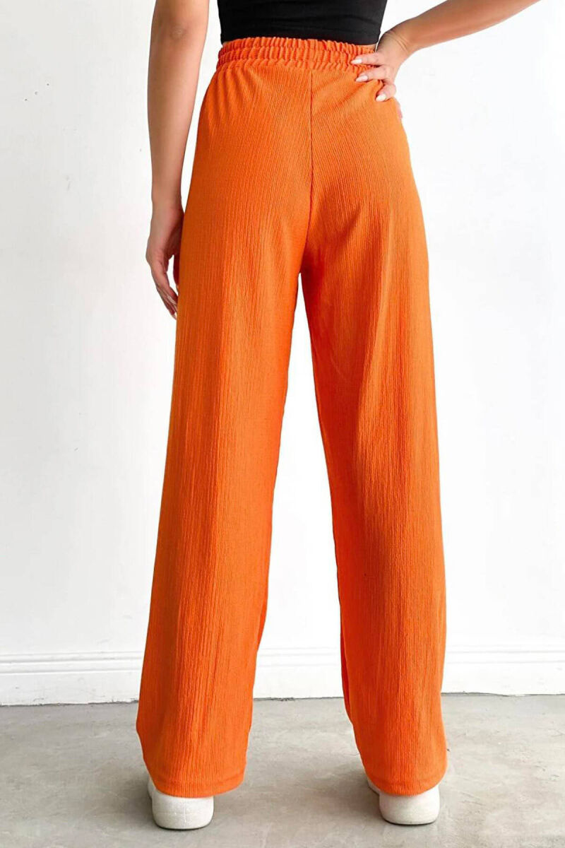 ONE COLORE SIMPLE TROUSERS ORANGE/PORTOKALLI - 3