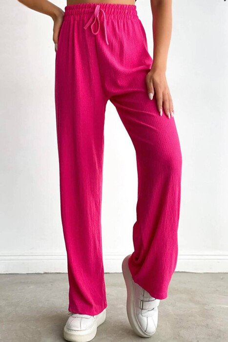 ONE COLORE SIMPLE TROUSERS PINK/ROZE - KLAUDIO FASHION