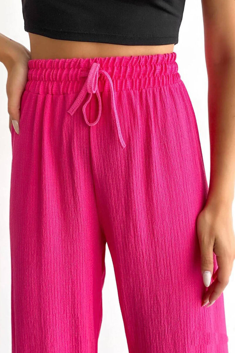 ONE COLORE SIMPLE TROUSERS PINK/ROZE - 2