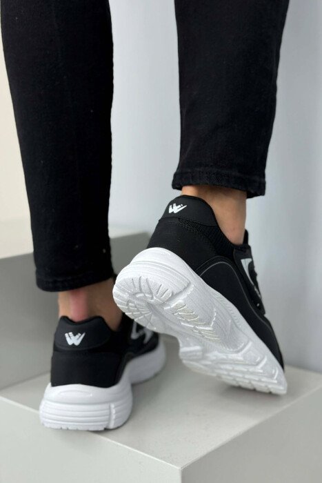 ORCA WRITTING SIMPLE MEN SNEAKERS WHITE-BLACK/BAZE - 3