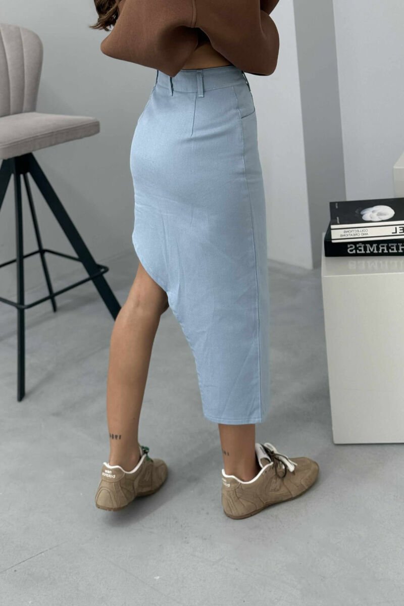 OVAL CUT WOMEN SKIRT LIGHTBLUE/BZ - 3