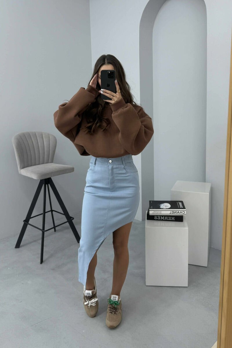 OVAL CUT WOMEN SKIRT LIGHTBLUE/BZ - 5
