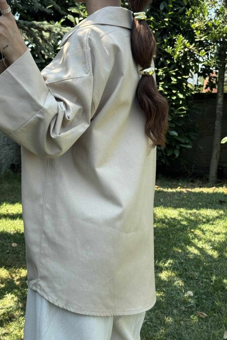 OVERSIZED WOMAN JACKET BEIGE/BEZHE - 6