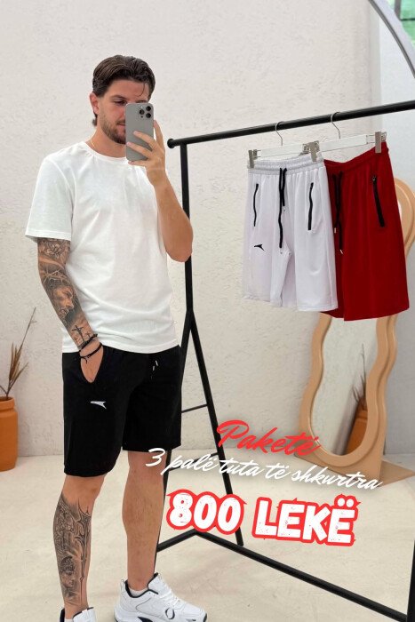 PAKETE 3 PALE TUTA TE SHKURTRA PER MESHKUJ - KLAUDIO FASHION
