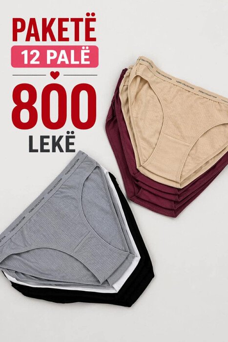 PAKETE 12 PALE MBATHJE SHUME NGJYRESHE PER FEMRA - KLAUDIO FASHION