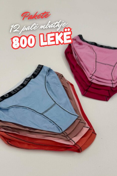 PAKETE 12 PALE MBATHJE SHUME NGJYRESHE PER FEMRA - KLAUDIO FASHION