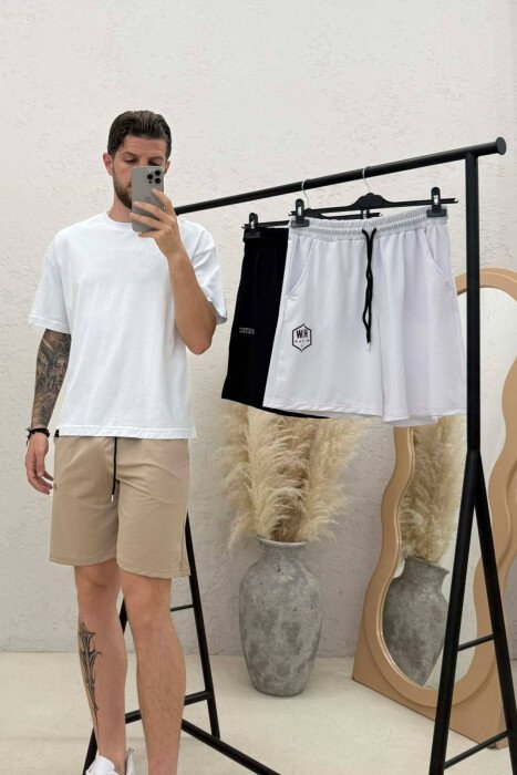 PACK OF 3 PIECE WRITTING ONE COLOR MEN SHORT SWEATPANTS MULTIPLE/SHNGJ - 2