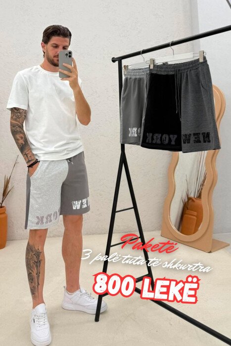 PAKETE 3 PALE TUTA TE SHKURTRA PER MESHKUJ - KLAUDIO FASHION