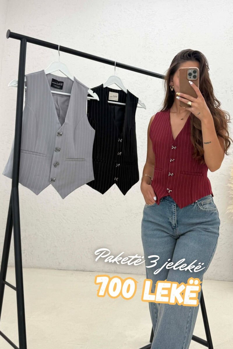 PACK OF 3 PIECES LINES DESIGN WOMAN VESTS MULTIPLE/SHNGJ - 1