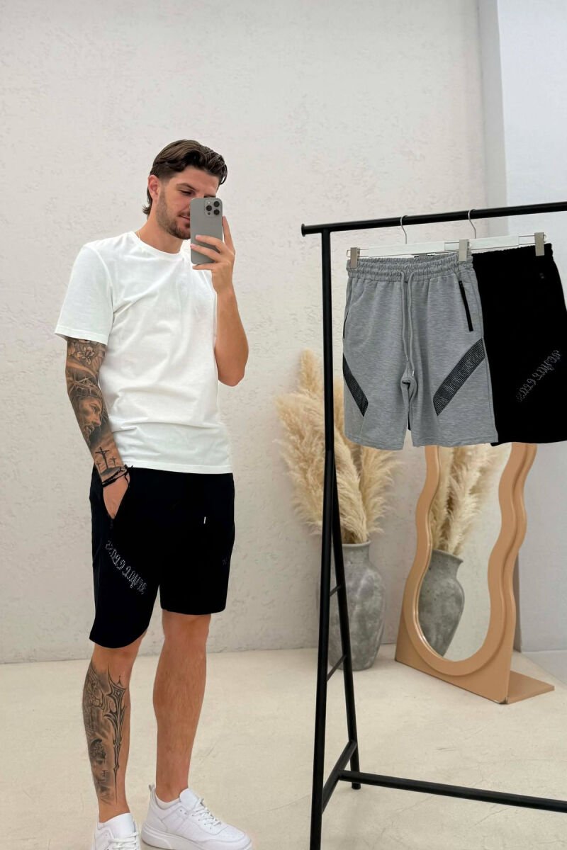 PACK OF 3 PIECES ONE COLOR SIMPLE MEN SHORT SWEATPANTS MULTIPLE/SHNGJ - 2