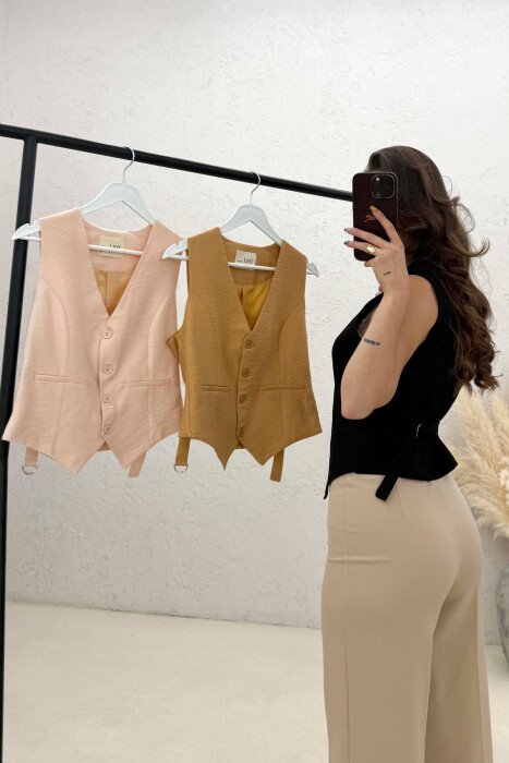 PACK OF 3 PIECES ONE COLOR SIMPLE WOMAN VESTS MULTIPLE/SHNGJ - 3