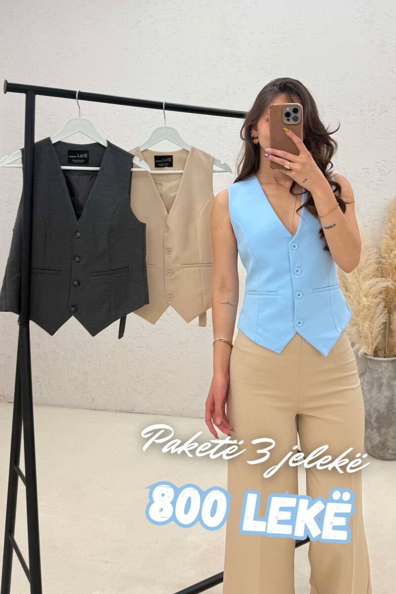 PACK OF 3 PIECES ONE COLOR WOMAN VESTS MULTIPLE/SHNGJ - 1