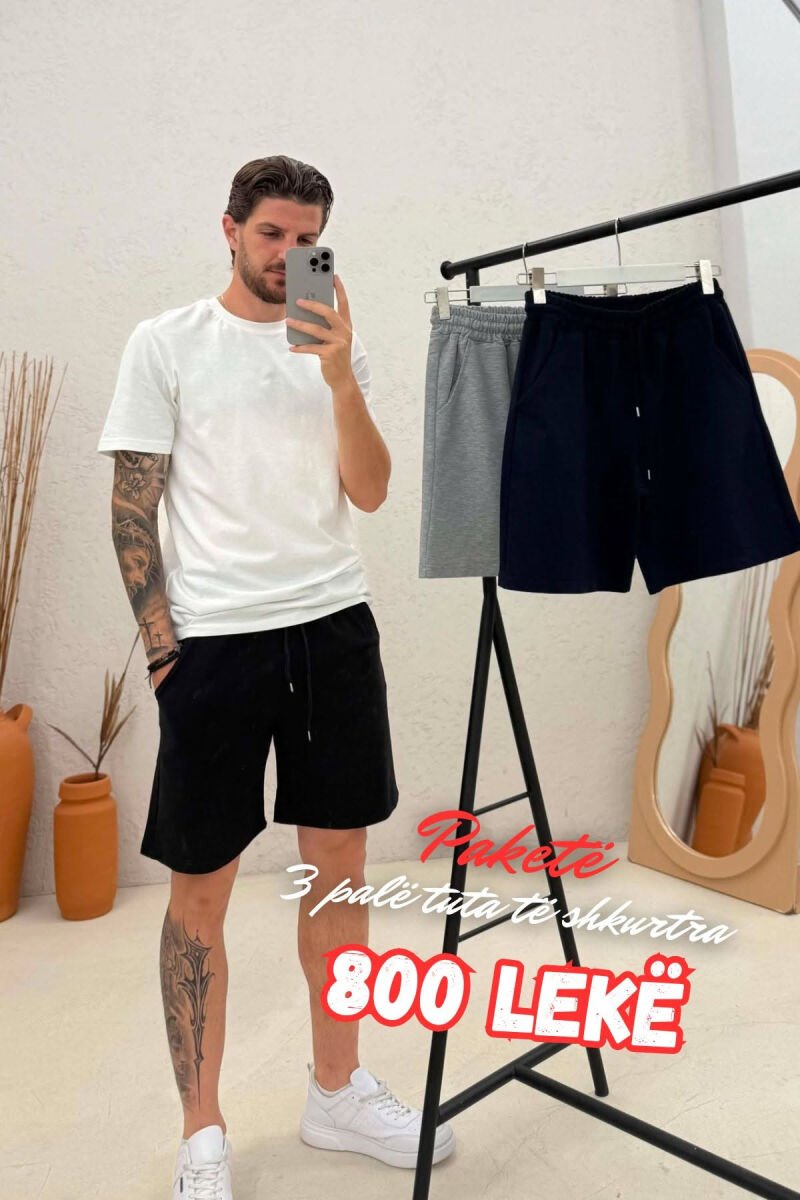 PACK OF 3 PIECES PACK OF 3 PIECES SIMPLE MAN SHORT SWEATPANTS MULTIPLE/SHNGJ - 1