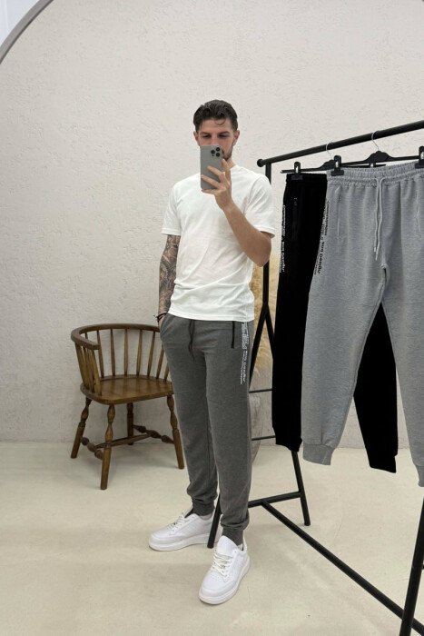 PACK OF 3 PIECES SIDE WRITTINGS SIMPLE MEN SWEATPANTS MULTIPLE/SHNGJ - 2