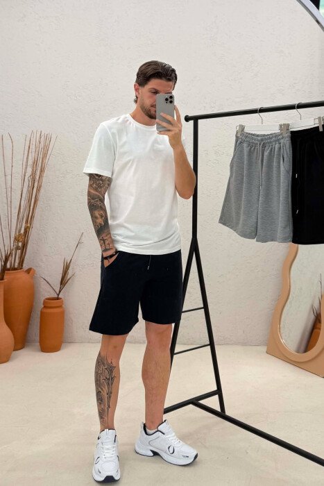 PACK OF 3 PIECES SIMPLE MAN SHORT SWEATPANTS MULTIPLE/SHNGJ - 2