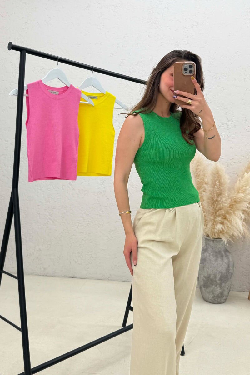 PACK OF 3 PIECES SIMPLE ONE COLOR TANK TOPS MULTIPLE/SHNGJ - 2