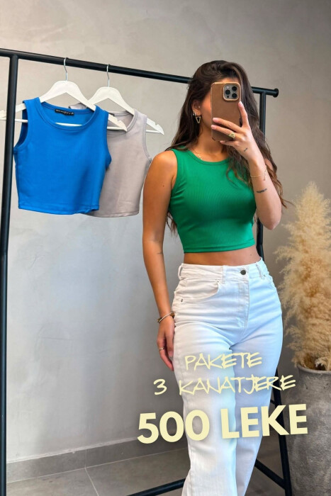 PACK OF 3 PIECES SIMPLE WOMEN TANK TOPS MULTIPLE/SHNGJ - KLAUDIO FASHION