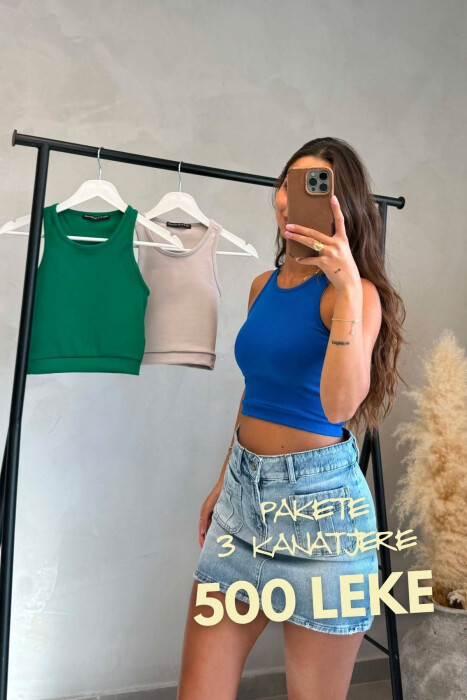 PACK OF 3 PIECES SIMPLE WOMEN TANK TOPS MULTIPLE/SHNGJ - KLAUDIO FASHION