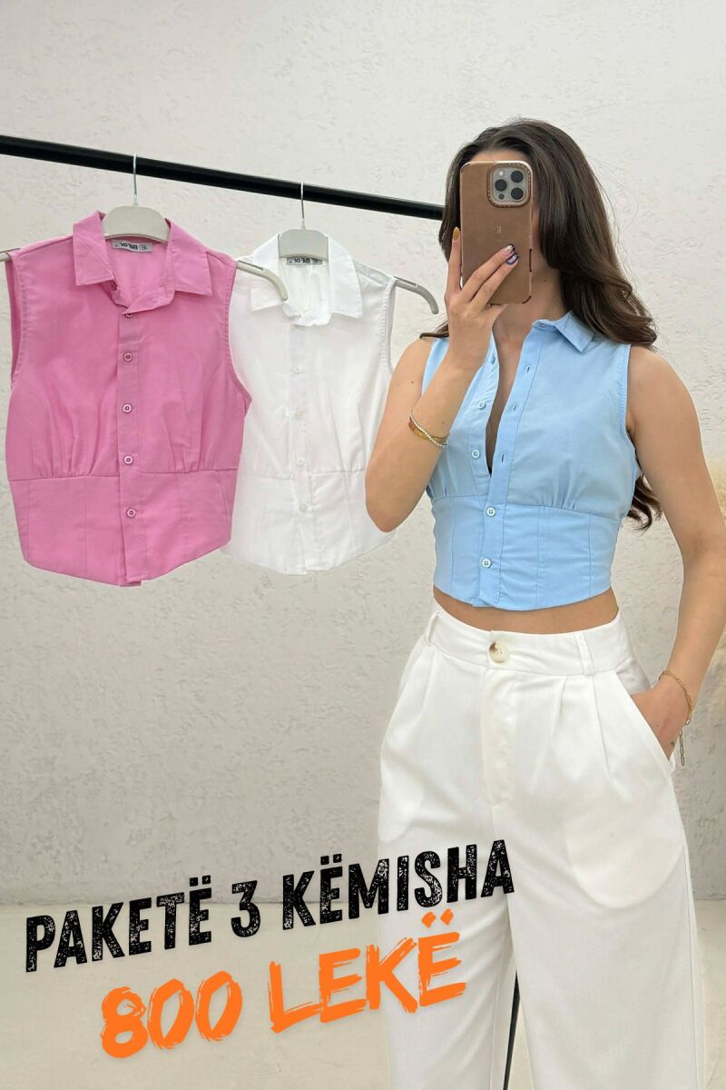 PACK OF 3 PIECES SLEEVELESS WOMAN SHIRTS MULTIPLE/SHNGJ - 1