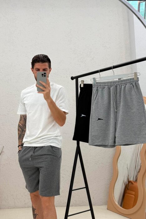 PACK OF 3 PIECES SMALL LOGO ONE COLOR MEN SHORT SWEATPANTS MULTIPLE/SHNGJ - 4
