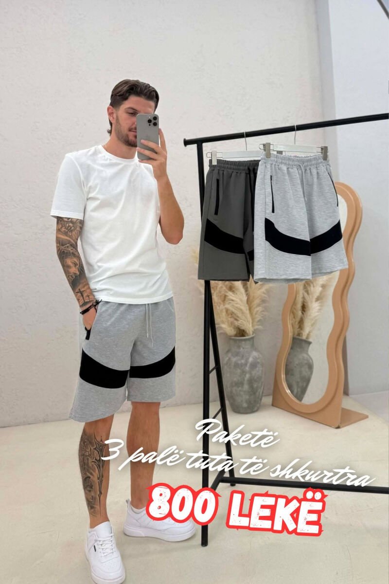 PACK OF 3 PIECES TWO COLORS SIMPLE MEN SHORT SWEATPANTS MULTIPLE/SHNGJ - 1