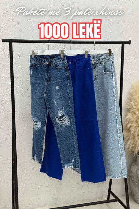 PACK OF 3 PIECES WOMAN JEANS MULTIPLE/SHNGJ - KLAUDIO FASHION