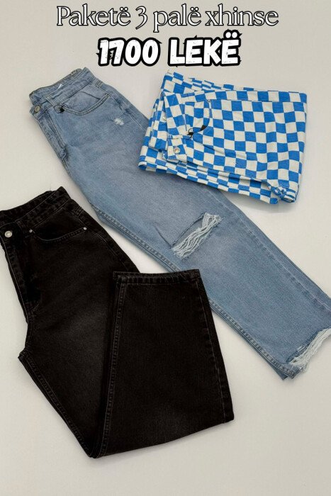PACK OF 3 PIECES WOMAN JEANS MULTIPLE/SHNGJ - KLAUDIO FASHION