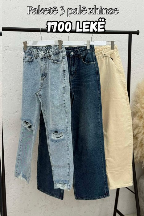 PACK OF 3 PIECES WOMAN JEANS MULTIPLE/SHNGJ - KLAUDIO FASHION