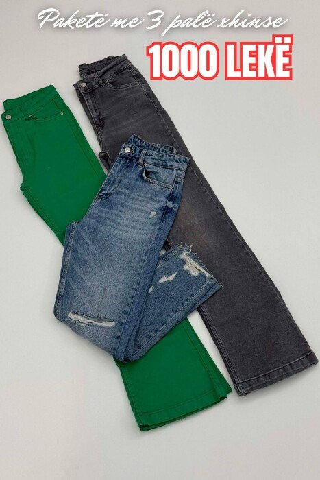 PACK OF 3 PIECES WOMAN JEANS MULTIPLE/SHNGJ - KLAUDIO FASHION