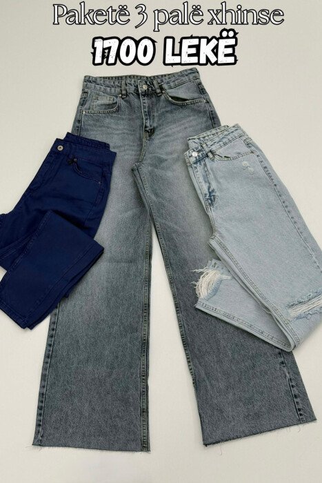 PACK OF 3 PIECES WOMAN JEANS MULTIPLE/SHNGJ - KLAUDIO FASHION