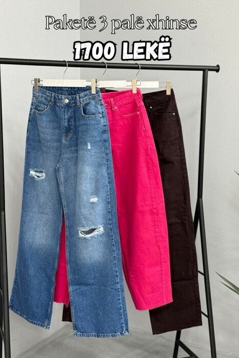 PACK OF 3 PIECES WOMAN JEANS MULTIPLE/SHNGJ - KLAUDIO FASHION