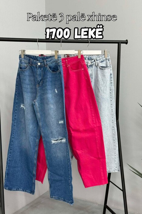 PACK OF 3 PIECES WOMAN JEANS MULTIPLE/SHNGJ - KLAUDIO FASHION