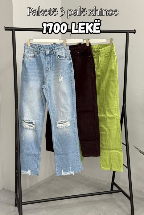 PACK OF 3 PIECES WOMAN JEANS MULTIPLE/SHNGJ - KLAUDIO FASHION