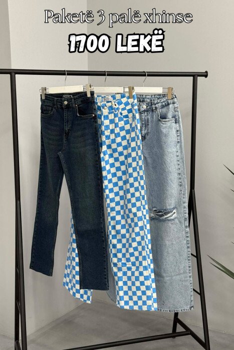 PACK OF 3 PIECES WOMAN JEANS MULTIPLE/SHNGJ - KLAUDIO FASHION